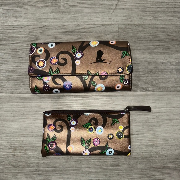 Handbags - Women’s Brown Glitter Nature Wallet.